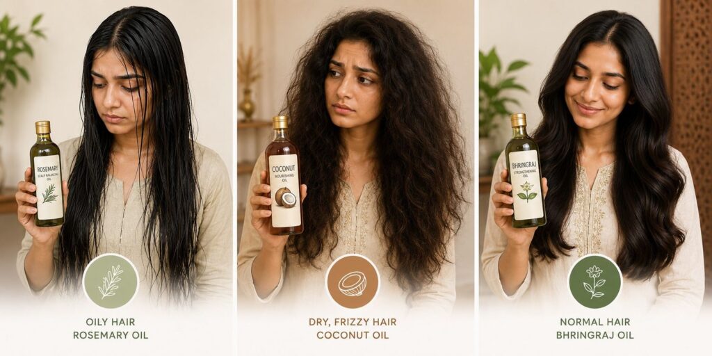hair care routine customisation for oily dry and normal Indian hair types