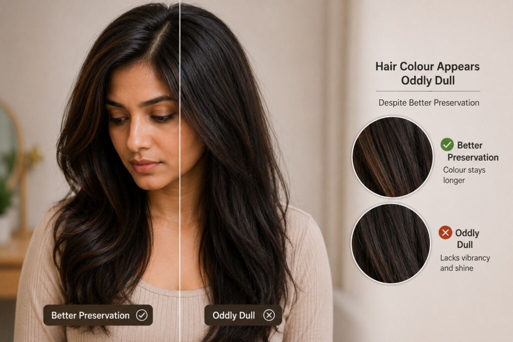 Hair Colour Appears Oddly Dull Despite Better Preservation