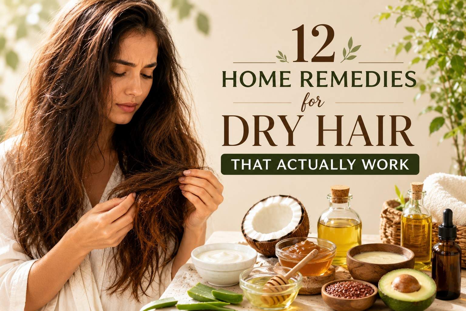 12 Home Remedies for Dry Hair That Actually Work