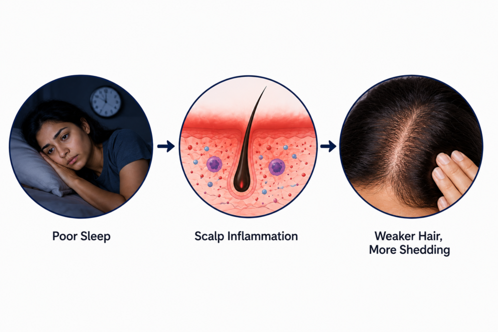 Poor Sleep Triggers Scalp Inflammation