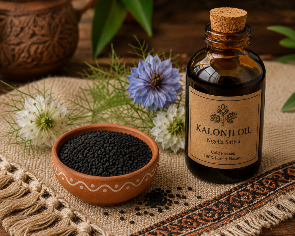 kalonji black seeds nigella for hair fall treatment