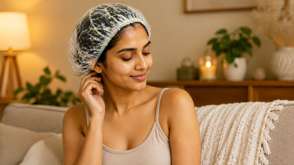 Weekly deep conditioning hair mask at home — DIY hair treatment for Indian hair