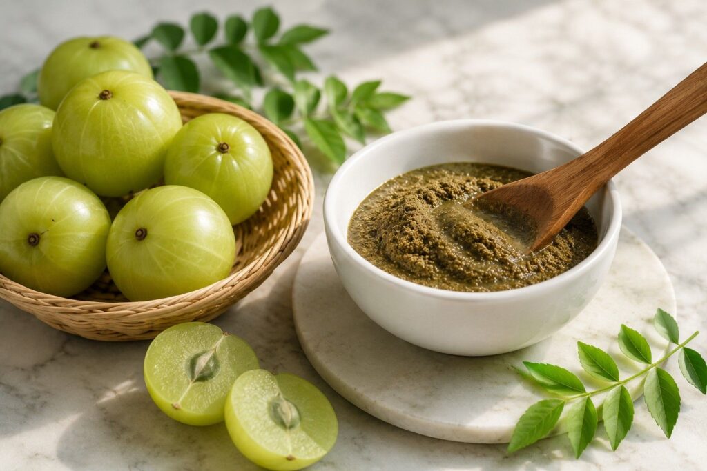 Amla hair mask for hair fall — Indian gooseberry Ayurvedic remedy