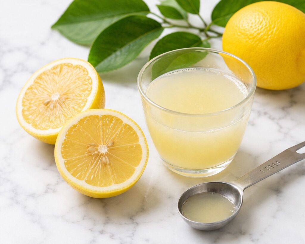 lemon juice rinse home remedy for dandruff and hard water hair damage