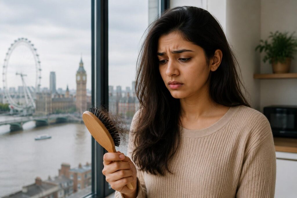 how to stop hair fall after moving abroad naturally
