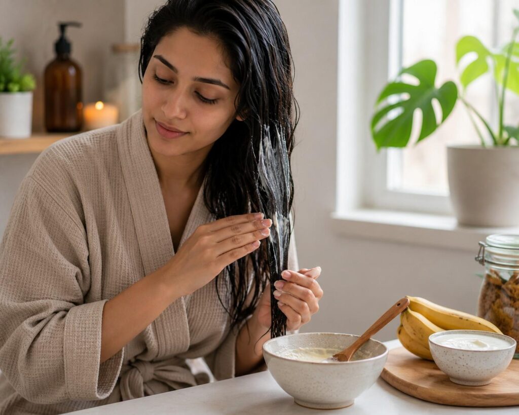  hair mask for dry climate hair fall