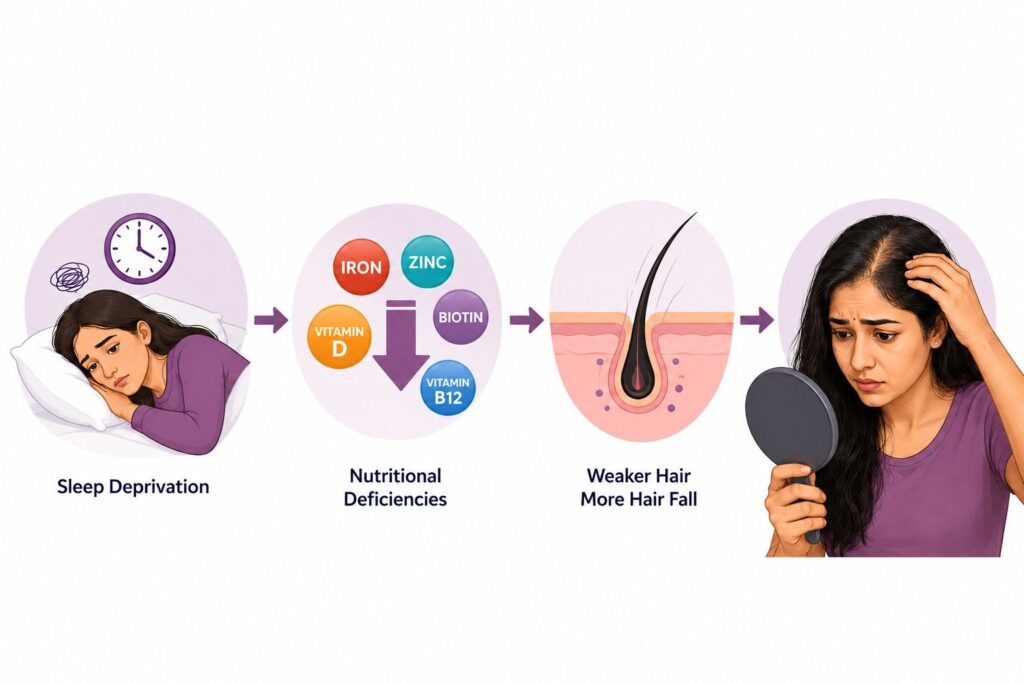 Sleep Deprivation Causes Nutritional Deficiencies That Fuel Hair Loss