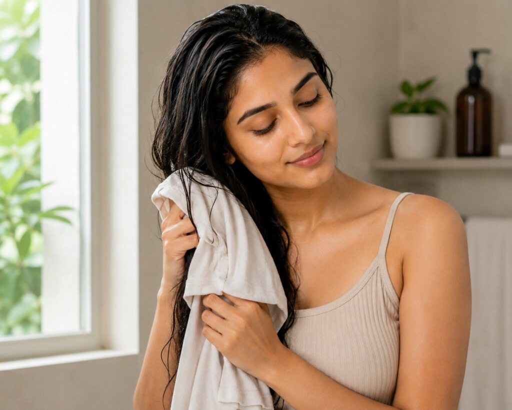 Post wash hair care for beginners — how to dry wet hair without damage