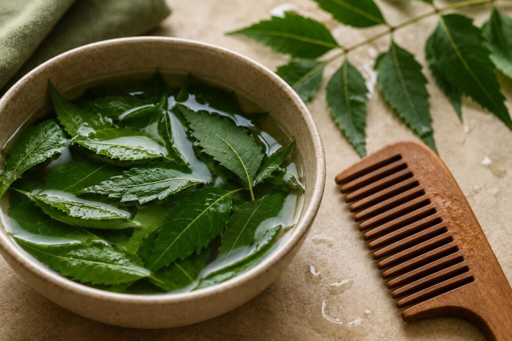 neem water remedy for dandruff in monsoon