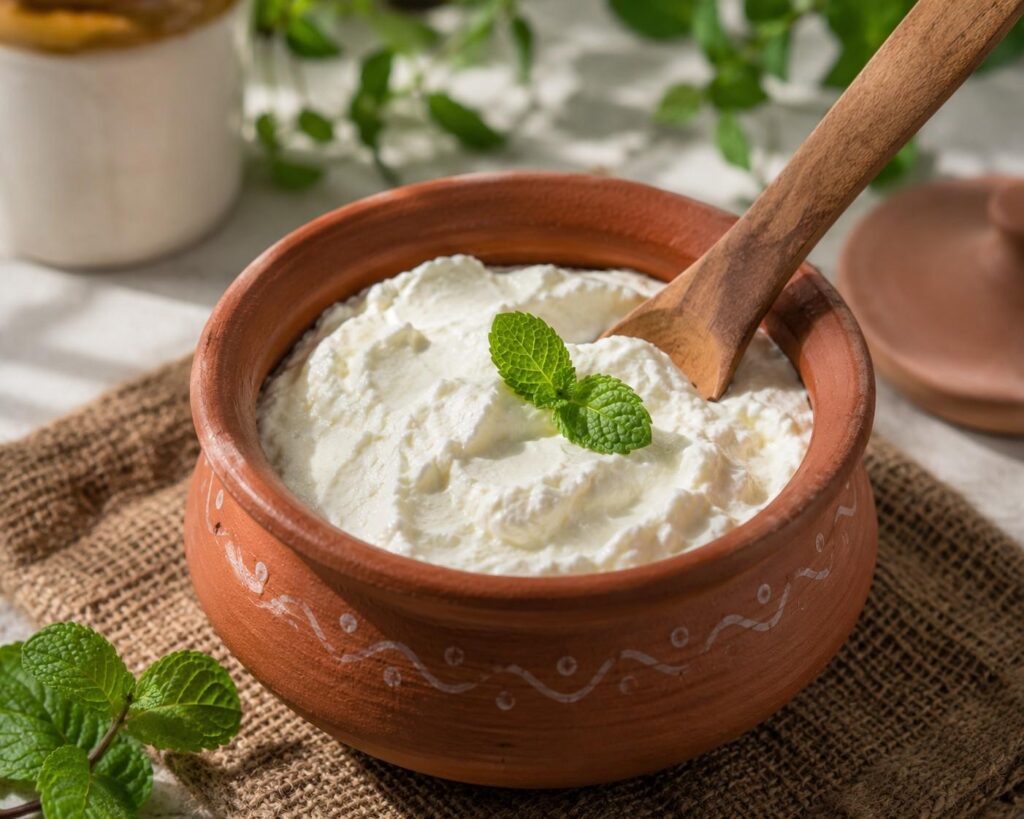 hung curd chakka dahi for hair growth protein vitamin B5