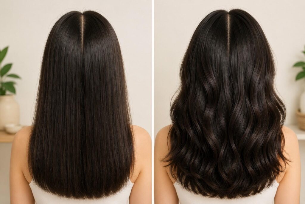 Chemo curls hair texture change after chemotherapy