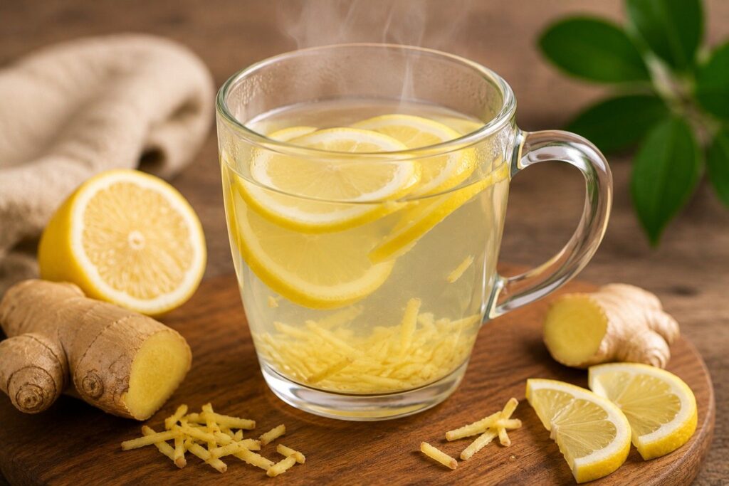 ginger lemon water for hair iron absorption