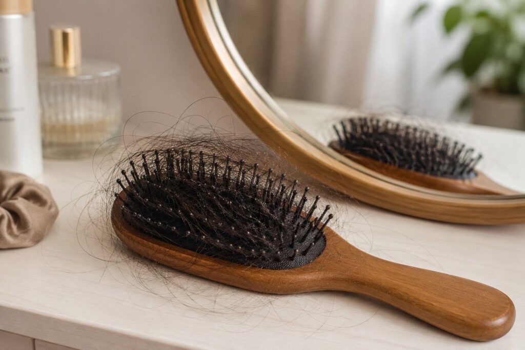 increased hair fall in summer due to heat