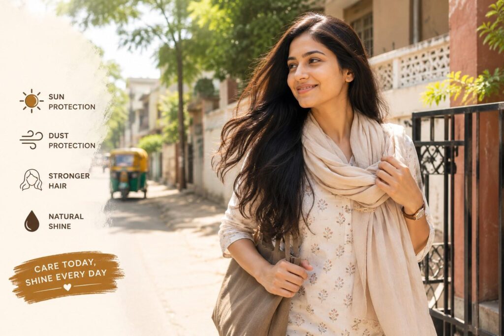  protecting hair from sun and pollution daily habit