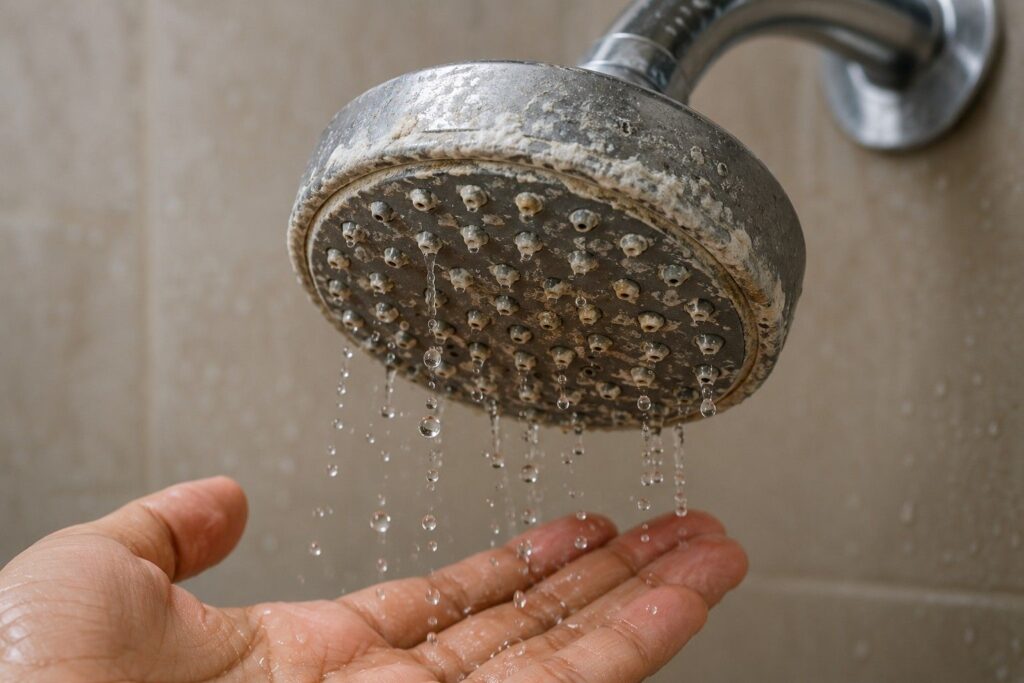 Hard water buildup causing hair fall in Indians living abroad