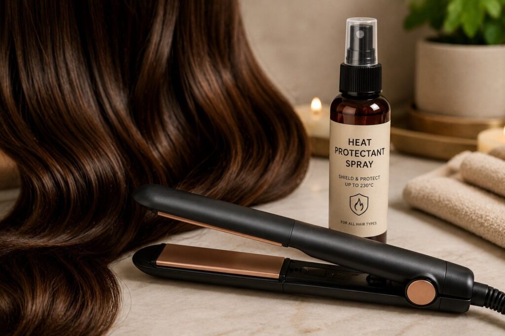  Heat protectant use before styling for hair growth