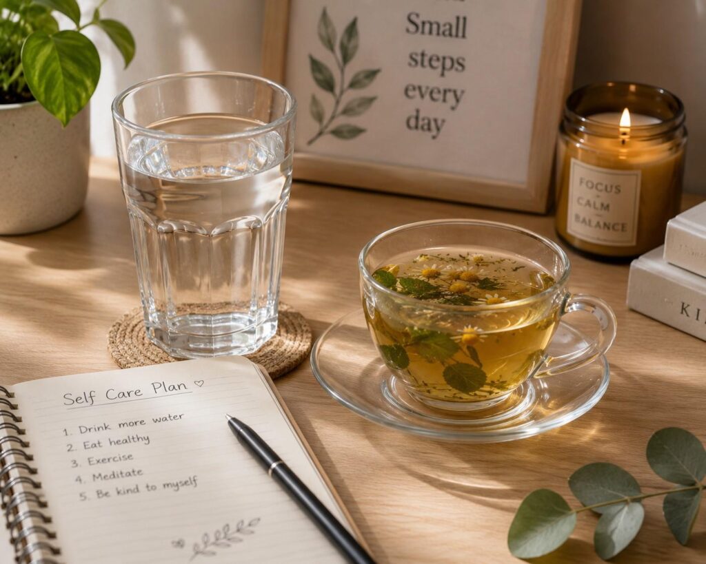 hydration and stress management for hair health