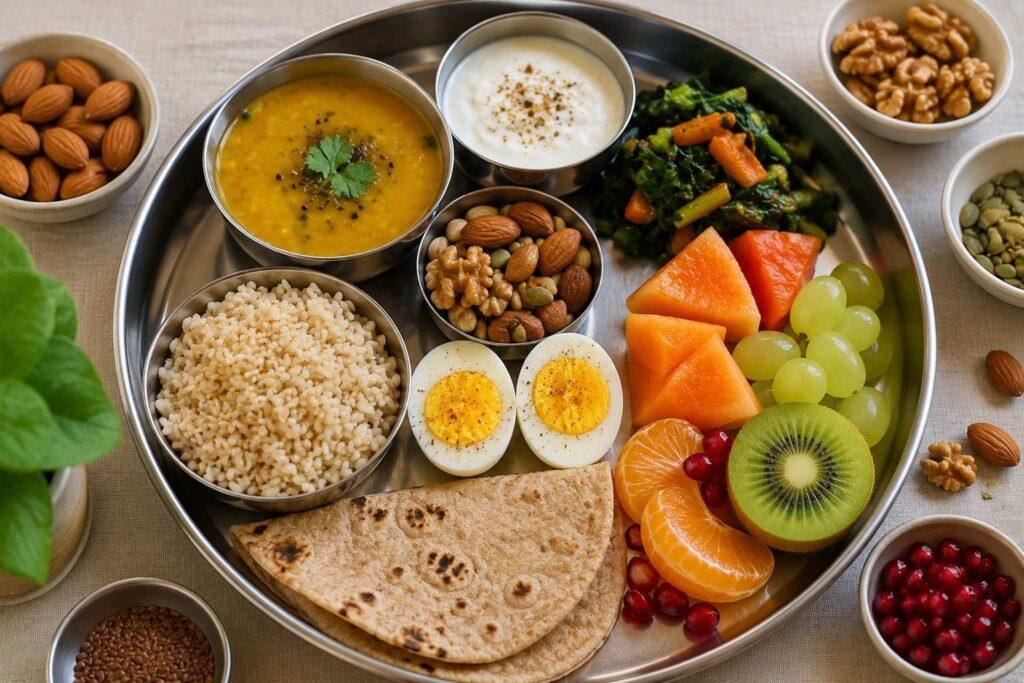 Indian diet foods for dry and frizzy hair