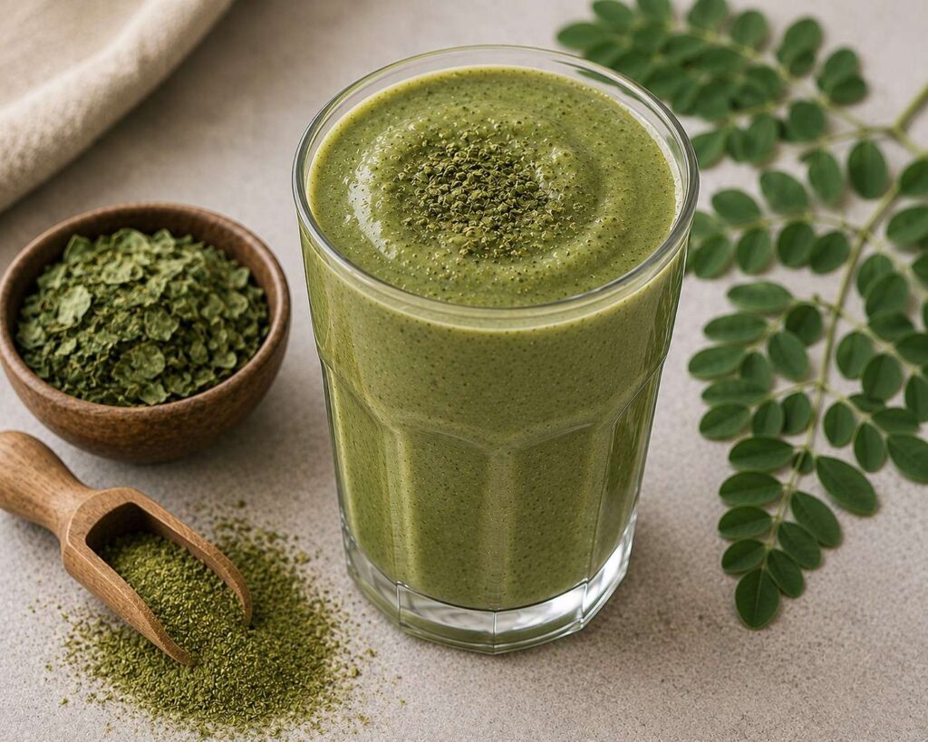 Ayurvedic moringa smoothie for hair growth