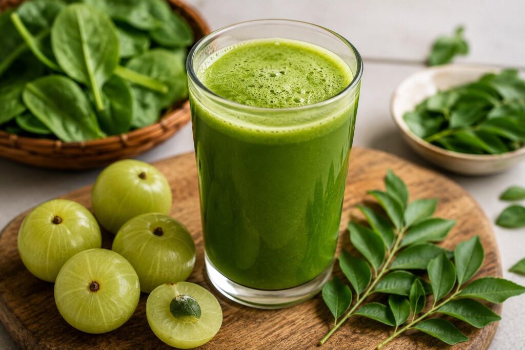  Natural hair growth juice for thicker hair