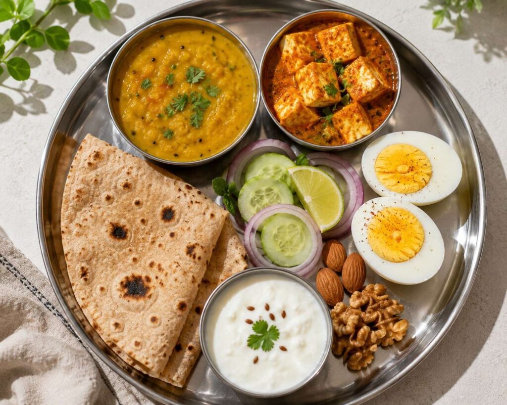 high protein Indian meals for hair growth