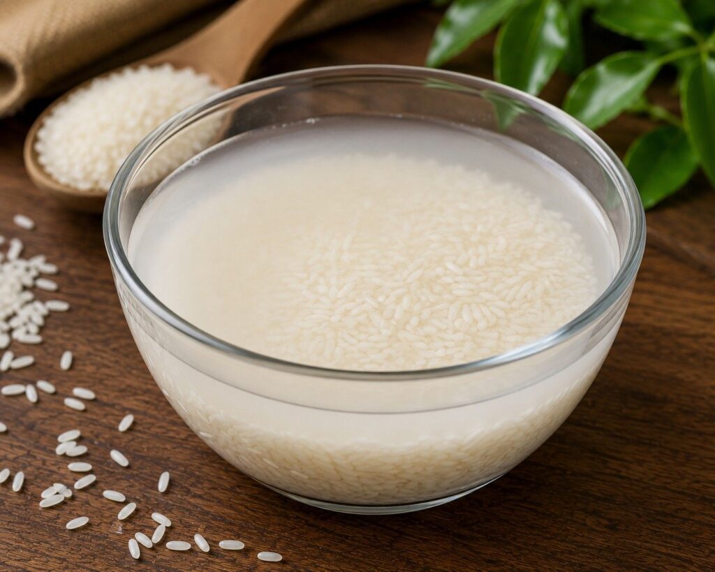 fermented rice water spray for hair repair