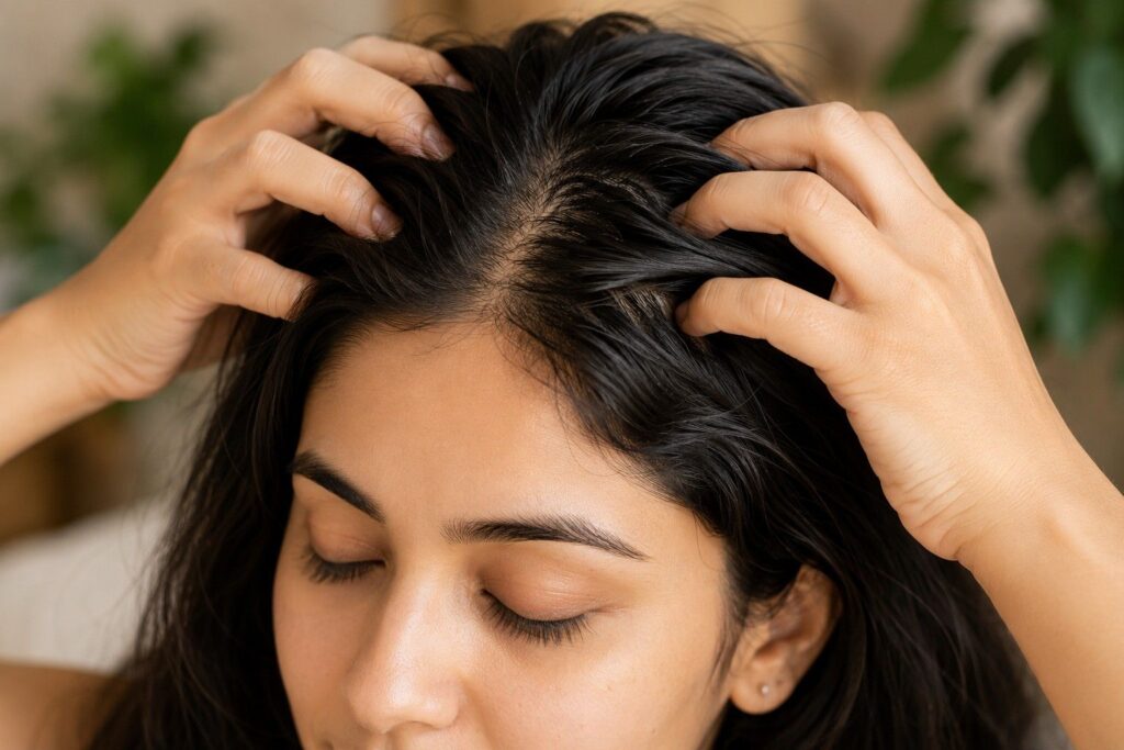  Scalp massage technique for hair growth