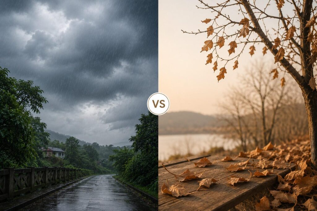 seasonal hair fall monsoon winter India.