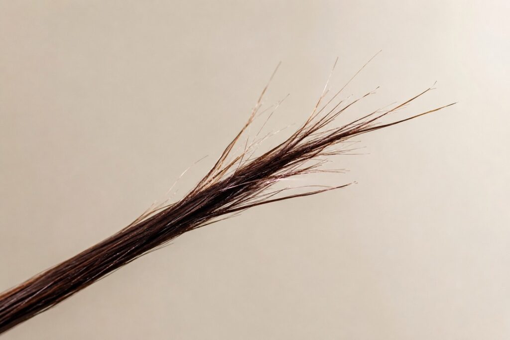 split ends and hair breakage in summer