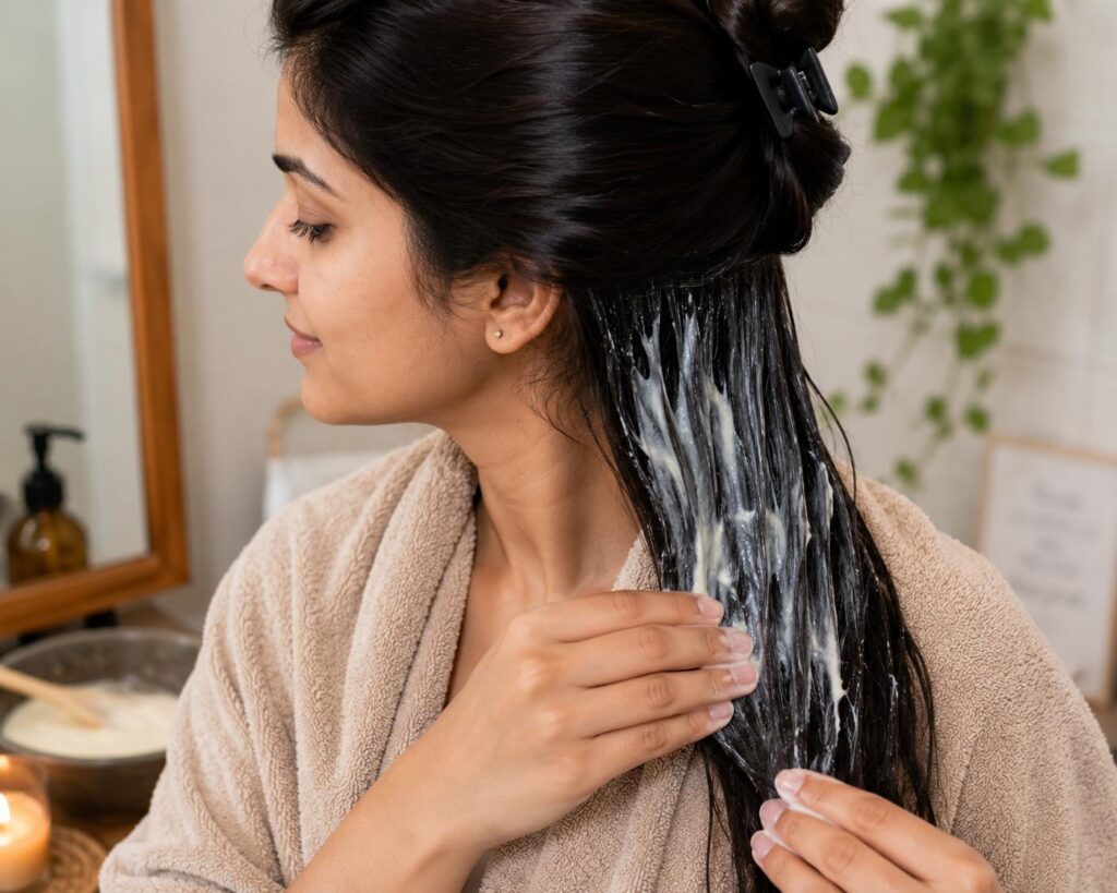 weekly deep conditioning hair mask for dry frizzy hair
